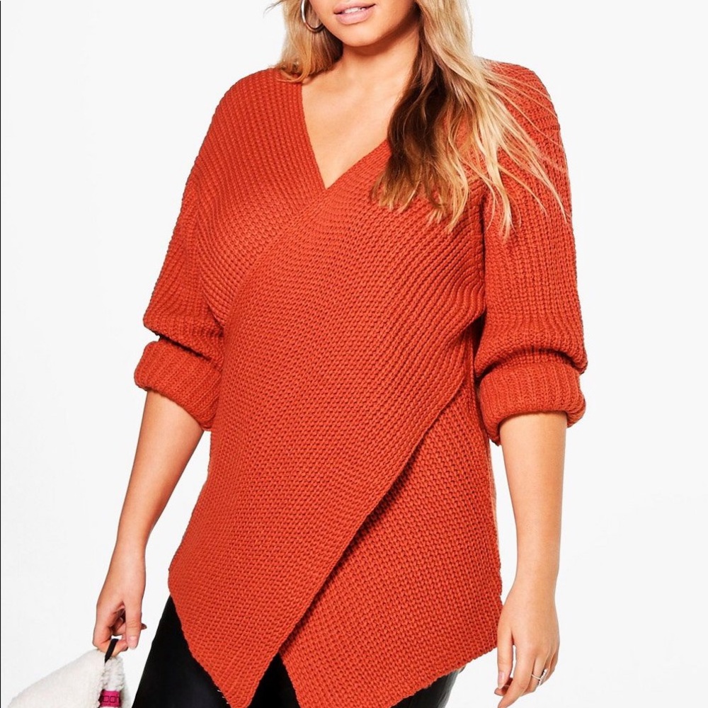 Boohoo Laura rib knit jumper